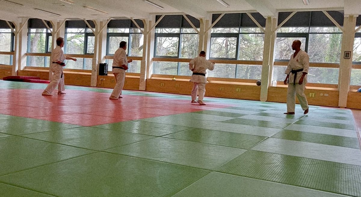 Sensei Lynton at the Welsh Institute of Sport, for the WKGB level 11 coaching assessment.